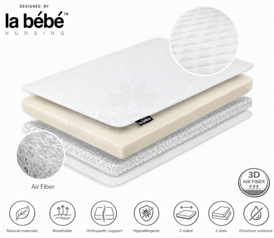La Bebe™ mattress polyurethane foam La Bebe™ DREAM for bed 120×80, 80×52 cm
