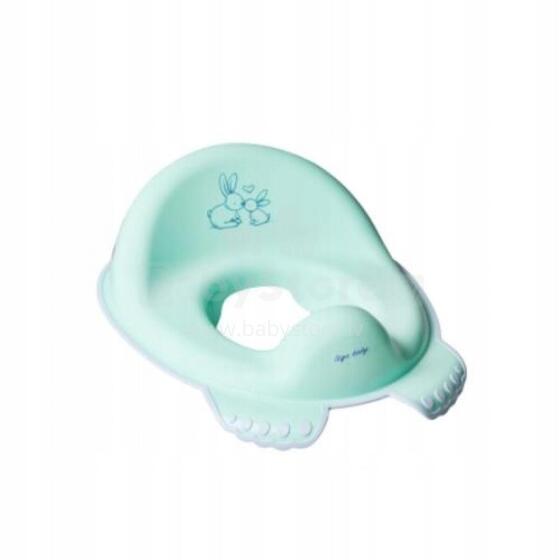 TEGA KR-002-105 Neslystantis tualeto sėdynės dangtis BUNNIES tamsiai žalias