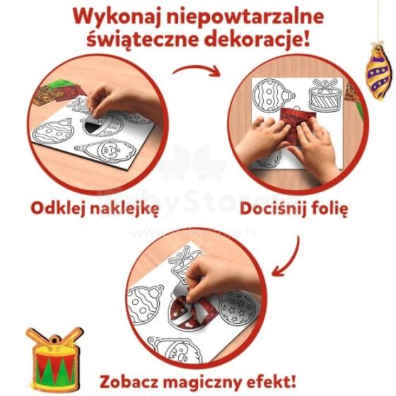 TREFL 62609 Skillmatics Folijos Linksmybės Kalėdų Dekoracijos