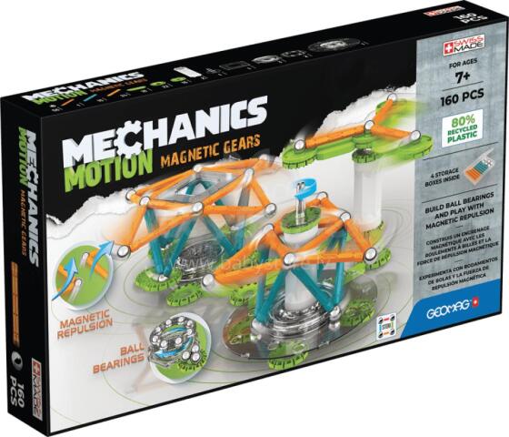 Magnetinis konstruktorius - Mechanika - Magnetiniai krumpliaračiai (160 vnt.)