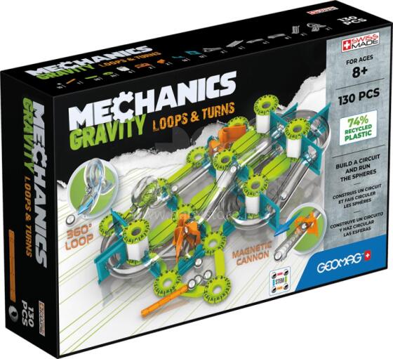 Magnetinis konstruktorius - Mechanika - Posūkiai ir vingiai (130 vnt.)