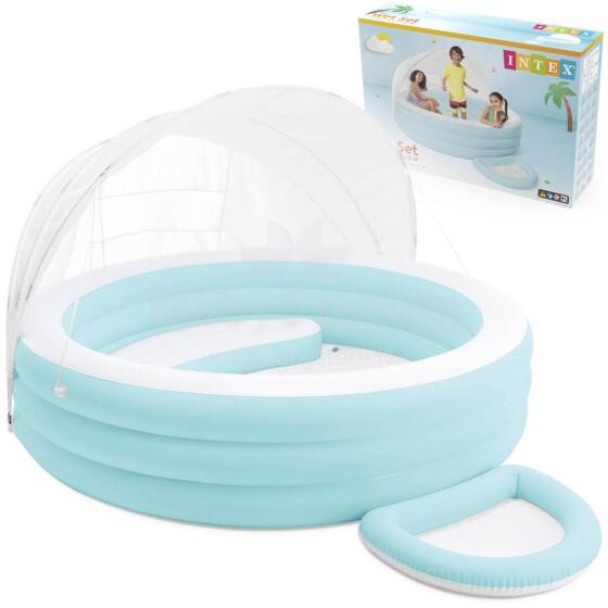 Pripučiamas vaikų baseinas su stogu 277x221 cm INTEX 57195