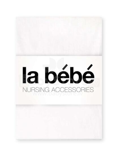 „La Bebe ™“ medvilninis atlasinis baltas menas. 244439 Natūralaus atlaso lakštas su guma 60x120 cm