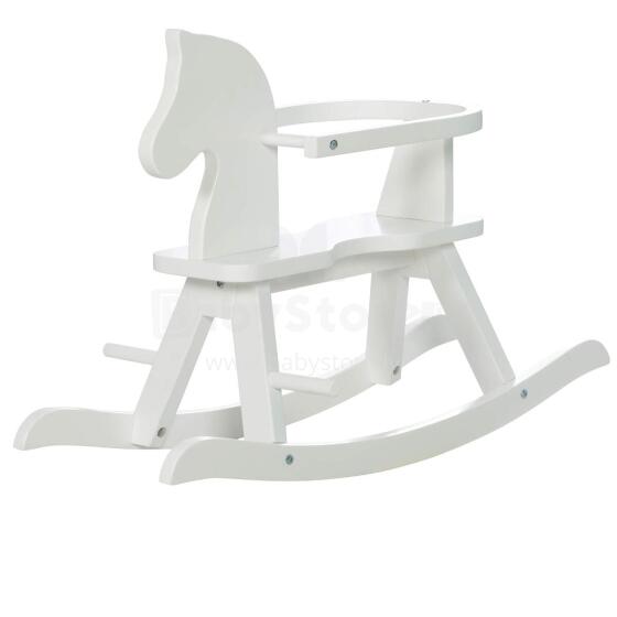 Kidsworld Rocking Horse Art.299213 White medinis vaikiškas supamasis arklys