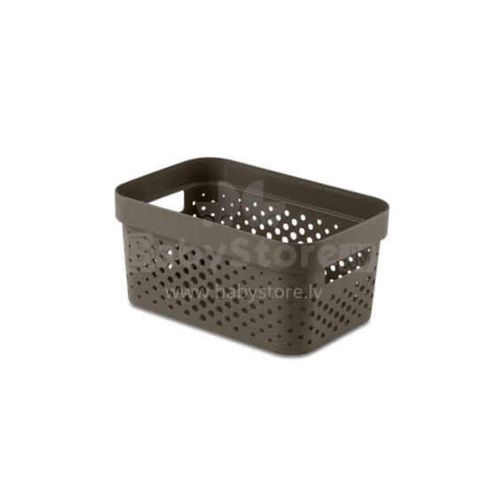 &bdquo;Box Infinity Recycled&ldquo; 4,5 l talpos indas, 27 x 19 x 12 cm, rudas