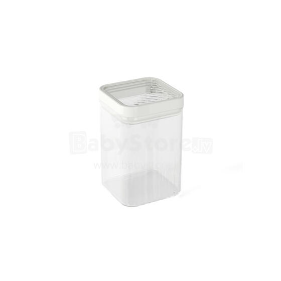 Dry food storage container 1.2L Kara transparent/white