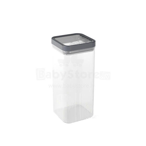 Dry food storage container 1.8L Kara transparent/dark gray
