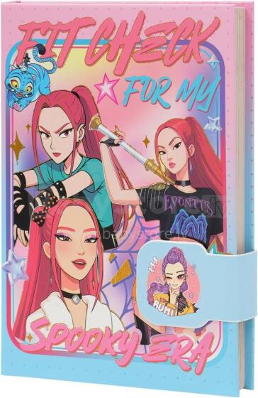 Hardcover Notebook Huntrix  Art.299486 Блокнот для девочек  с магнитным замком