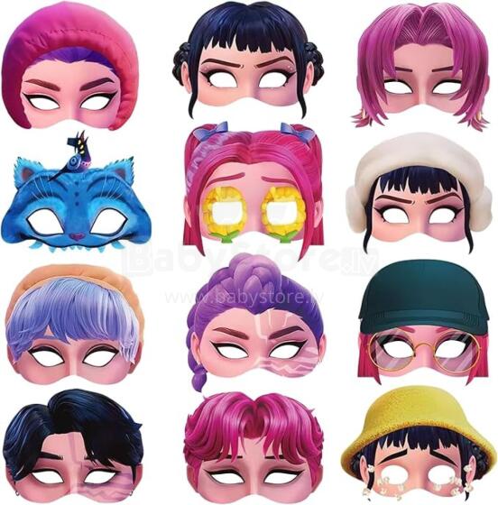 Paper Party Masks Huntrix Art.299487 karnavalo kaukė