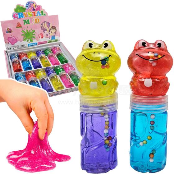 MASA MAGICZNA SLIME ŻABA BROKAT KULKI