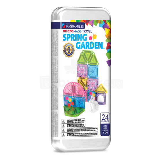 MAGNA-TILES Набор Микромагс компакт "Spring Garden", 24 деталей
