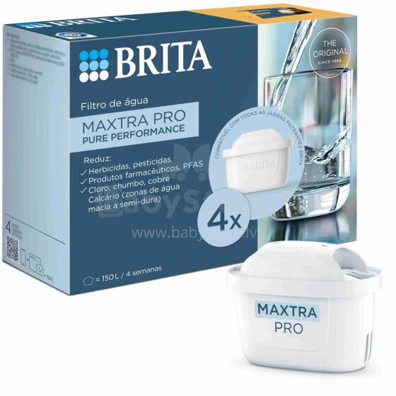 Brita MAXTRA PRO pure Performance ūdens filtra kārtridžs, 4 gab.