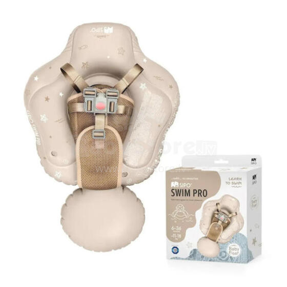 Sipo Swimpro Baby Life Jacket Art.SWM102TR Sand Plaukimo žiedas kūdikiams (pripučiamas plaukimo žiedas) nuo 2 iki 6 metų
