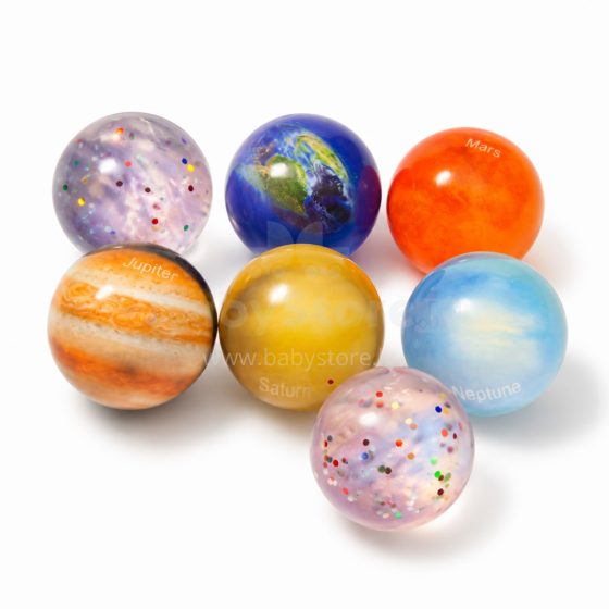 Rubber ball 3cm, space mix, 1 pc.