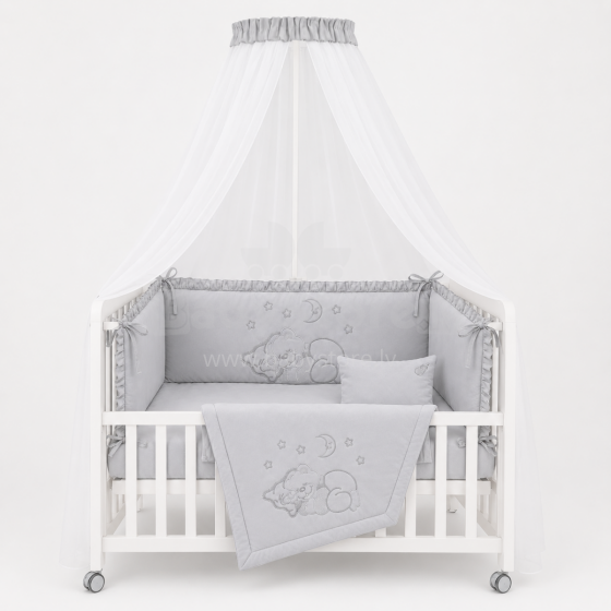 MimiNu 3-Piece Cotton Bedding Set with Canopy