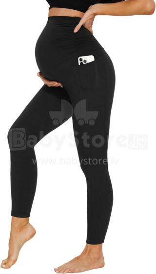 Maternity Leggings Art.300414 Black Легинсы для беременных