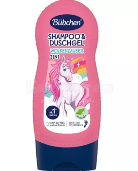 Bubchen Shampoo&Duschgel Unicorn Art.TL42 Šampūnas ir dušo želė „Vienaragis“, 230 ml