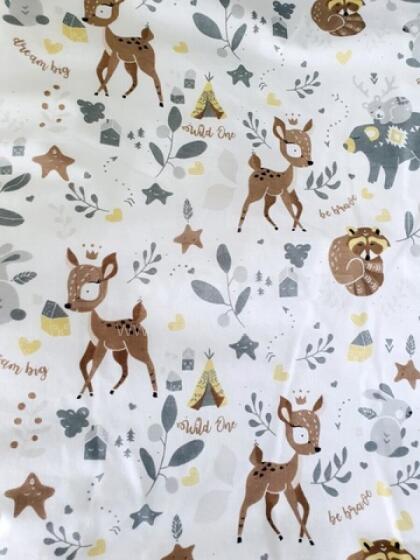 Autiņš flaneļa DEER&amp;Co 70x80 cm (7358)