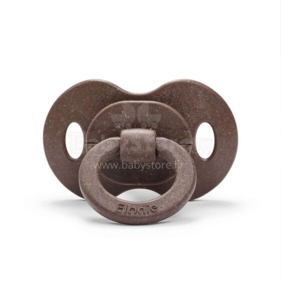 Elodie Details Bambukinis čiulptukas su natūraliu žinduku „Chocolate“, 3mėn. +