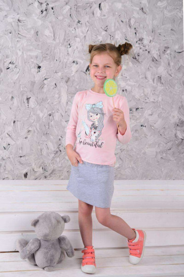 Cango Art. KGAW-035 Grey Детская хлопковая юбка