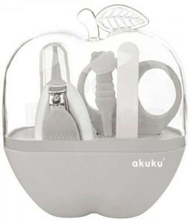 Akuku Art.A0473 Baby manicure set: nail file, scissors, clippers