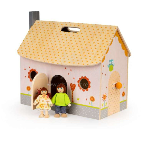 Eco Toys Doll House Art.4139 Деревянный кукольный домик