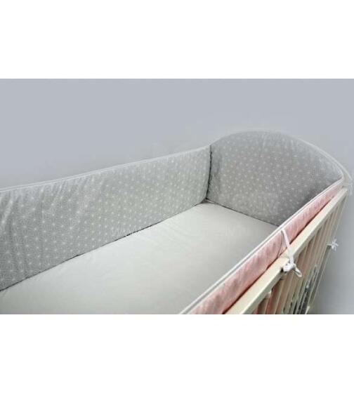 ANKRAS  ROSETTE grey-pink,  360 cm.