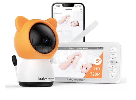 La bebe™ Accessories Monitor Babyphone Wireles Art.38931 White Kūdikių monitorius - vaizdo kamera