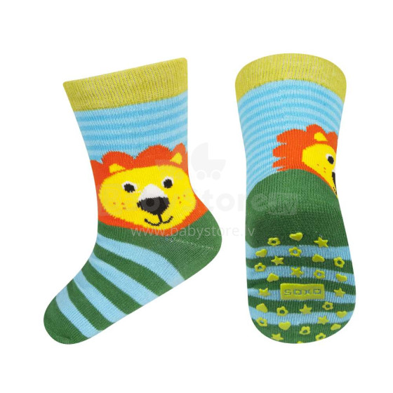SOXO Baby Art.76990 - 5 Baby Socks with ABS