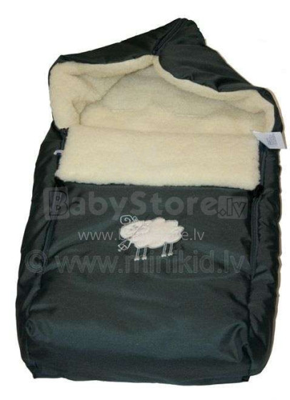 Sophie Traingle Art. 4022 Graphite Baby Sleeping Bag Спальный мешок с овечьей шерстью