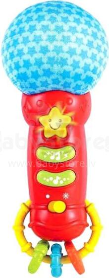 WinFun Baby Rock Star Microphone Art.44232  mikrofonas Muzikinis žaislas Mikrofonas, su garsu ir šviesa, 3+ mėn