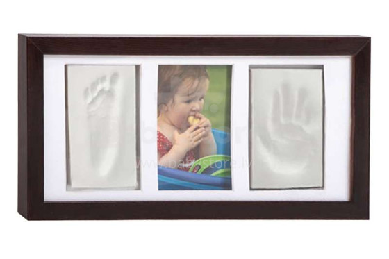 Art for baby Art.42166 Hand and Foot Print Dark Brown  Рамочка тройная на стену