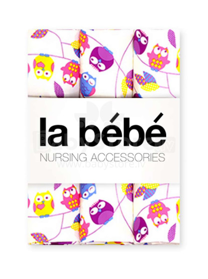 La Bebe Nursing Art.44487 Owl Детская хлопковая пеленка [хлопок/сатин] 75x75cm