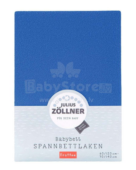 Julius Zollner Frottee Blau Art.8300113300 простынки на резинке 60x120/70x140см