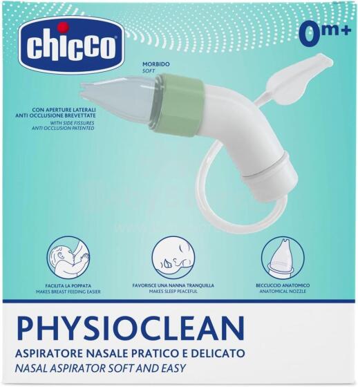 Chicco Phisio Clean Nasal Aspirator  Art.04904.00 nosies aspiratoriaus rinkinys