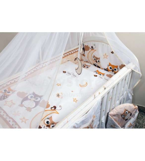 ANKRAS  OWLS Bērnu gultiņas aizsargapmale 360 cm