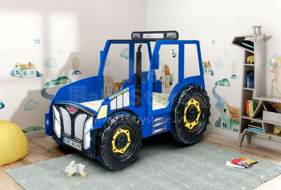 Plastiko Traktor Art.46825 Детская стильная кровать с матрасом 180x90cм