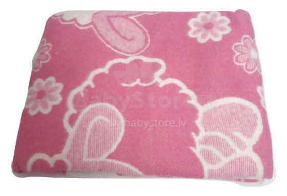 Kids Blanket Cotton  Art.47966 Pink sedziņa (sega)/plediņš bērniem 120x100cm,