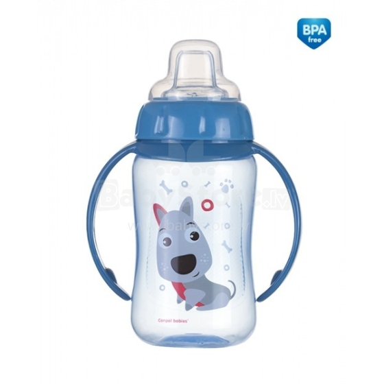 Canpol Babies Art. 56/512 Happy Animals Поильник/кружечка обучающий с силиконовым носиком для малышей от 6 месяцев 320 ml