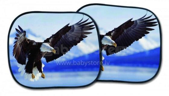 „Bike Fun Sunshade Eagle Art.22071“ universalūs automobilių skydeliai nuo saulės 37x44, 2vnt