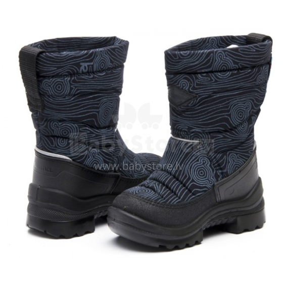 Putkivarsi Black woodgrain Winter boots
