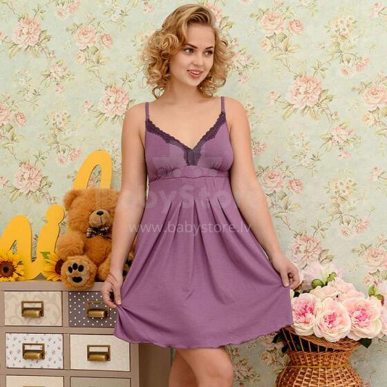 „Bogema Lingerie“ 48979 tamsiai violetinė motinystės / maitinanti naktiniai marškiniai