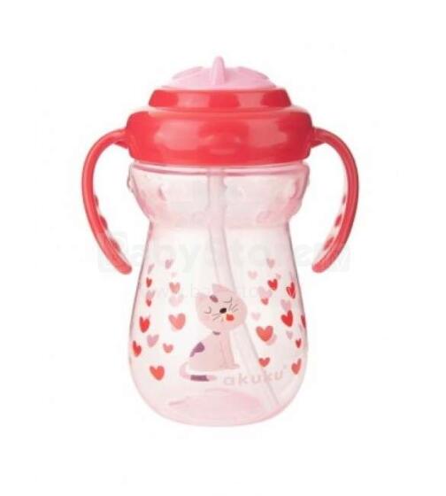 Akuku Art.A0269 puodelis su minkštais šiaudeliais, 360 ml