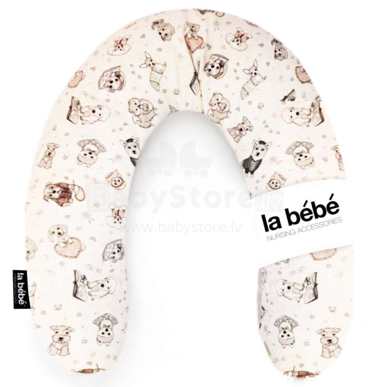 La Bebe™ Rich Maternity Pillow Art.49347 Dogs Pakavs mazuļa barošanai, gulēšanai, pakaviņš grūtniecēm 30x104 cm