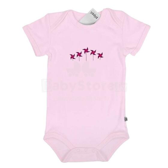 Pippi Art.342-351-50 Baby Bodysuit su trumpomis rankovėmis