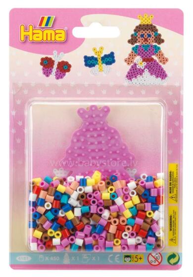 „Hama“ vairuojamas „MIDI Princess Art.4181H“ mozaikų rinkinys - termo mozaika