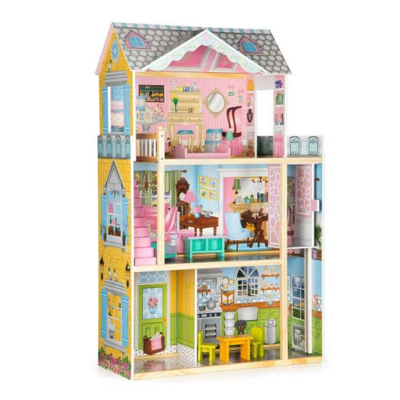 EcoToys Doll House Art.F0404  Деревянный кукольный домик