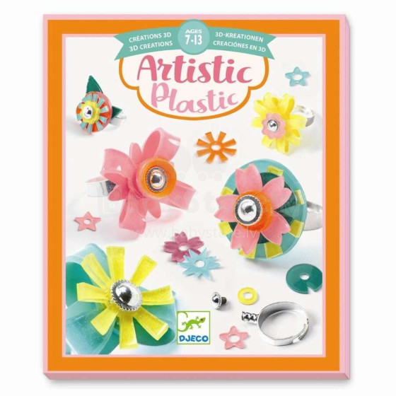 Djeco Artistic Plastic Art.DJ09499 Plastikas māksla -Gredzenu kolekcija