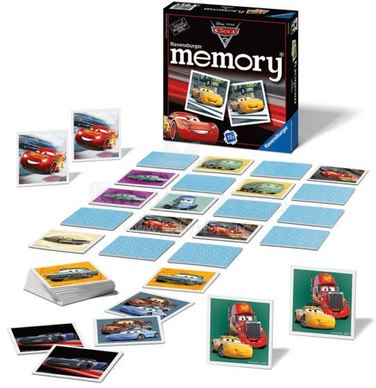 „Ravensburger Memory Art.21291 Cars 3“ atminties žaidimas 72 vnt.
