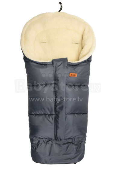 Sensillo Combi Romper Bag Art.8477 Graphite Спальный мешок для коляски на натуральной овчинке